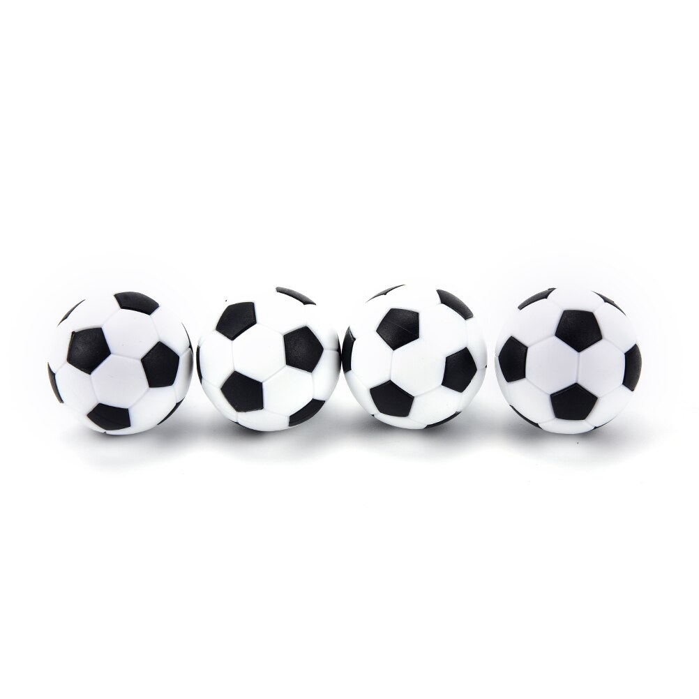 4 st bord fotboll leksaker boll vit svart plast fotboll mini boll fotboll runda inomhus spel maskindelar