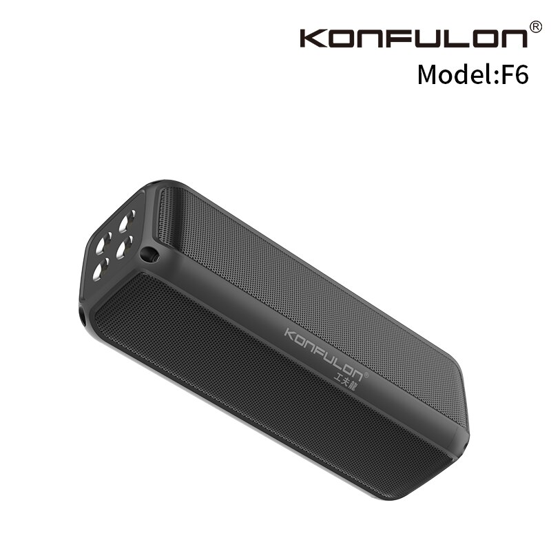 Multifunctional Wireless Portable Bluetooth Speaker Subwoofer Column For PC Computer Speakers Music Center with Flashlight FM TF: Black