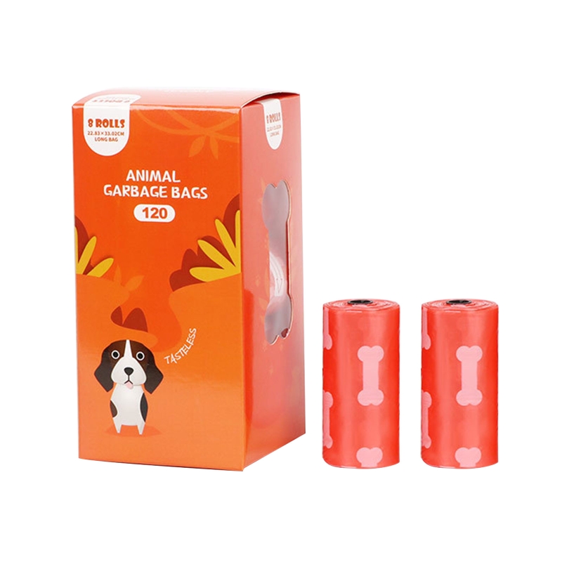 A0KE Disposable Dog Poop Bag Dog Poop Bag Degradation Bag for Picking Up(8 Rolls)