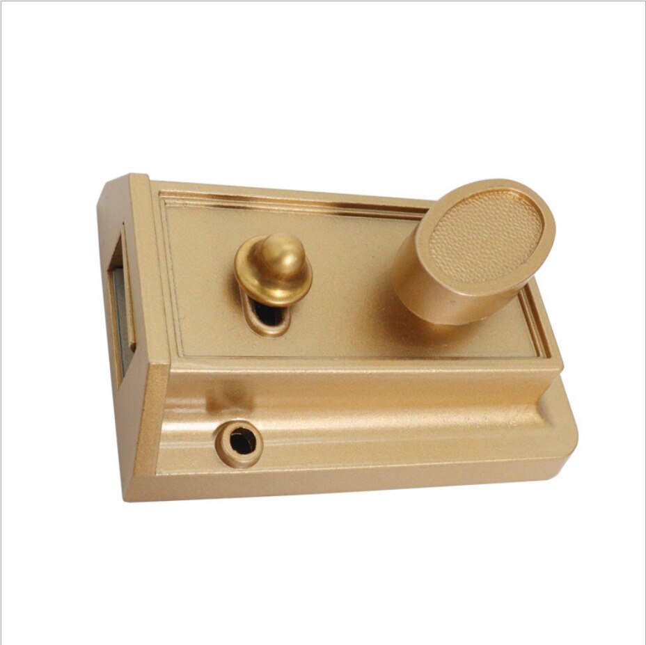 Old-fashioned door locks, wooden doors, iron door anti-theft locks, interior door aluminum alloy locks, spring locks