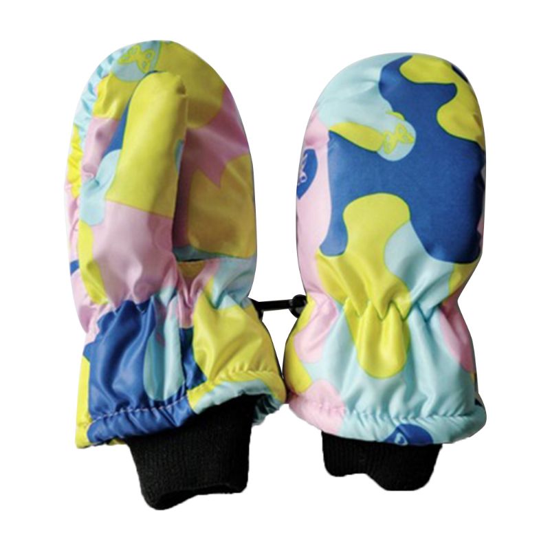 Chidren Winter Thicken Mitten Kids Outdoor Warm Waterdicht Winddicht Handschoenen: 4