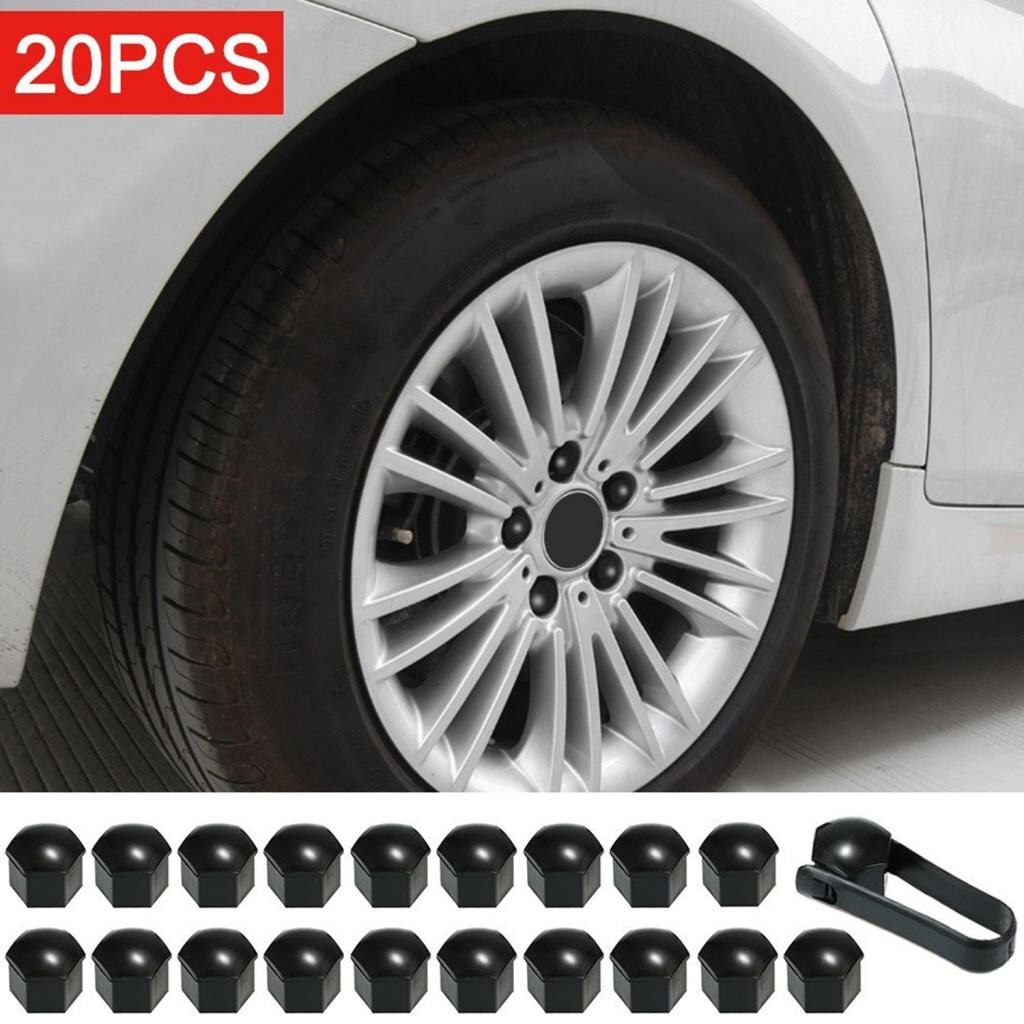 20 Sets Universal 22mm Wheel Nut Cover Caps With Removal Dismantle Tool