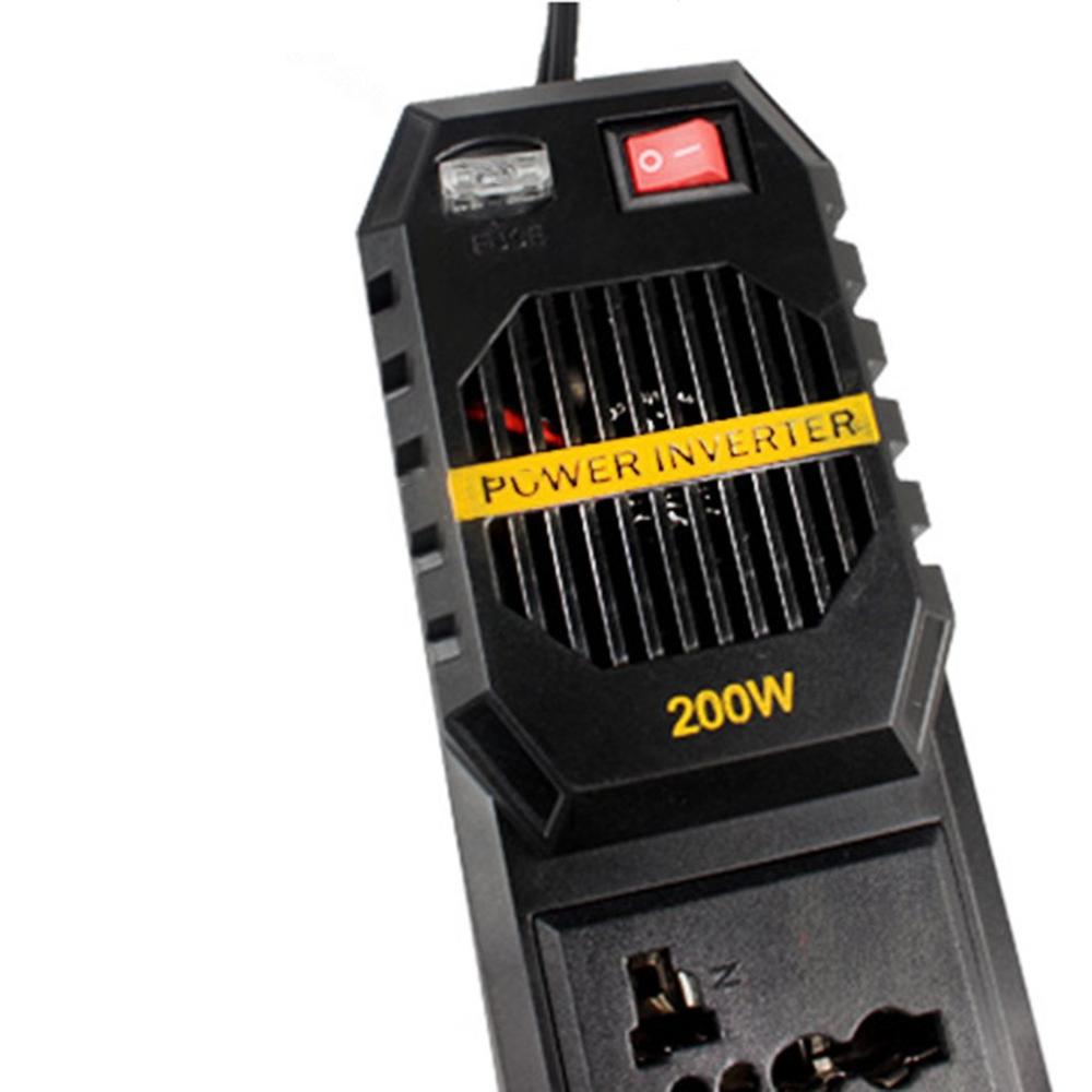 Car Inverters Auto Power Inverter DC 12V To AC 220V 4 USB Charger Ports Voltage Converter Car Accessories