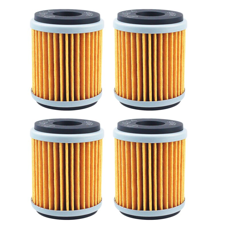 Filtro de aceite de piezas de motocicleta Cyleto de 1/4/6 Uds para HM Moto Urban Scrambler City 125 Trail locusa 200 4T: 4pcs-yellow