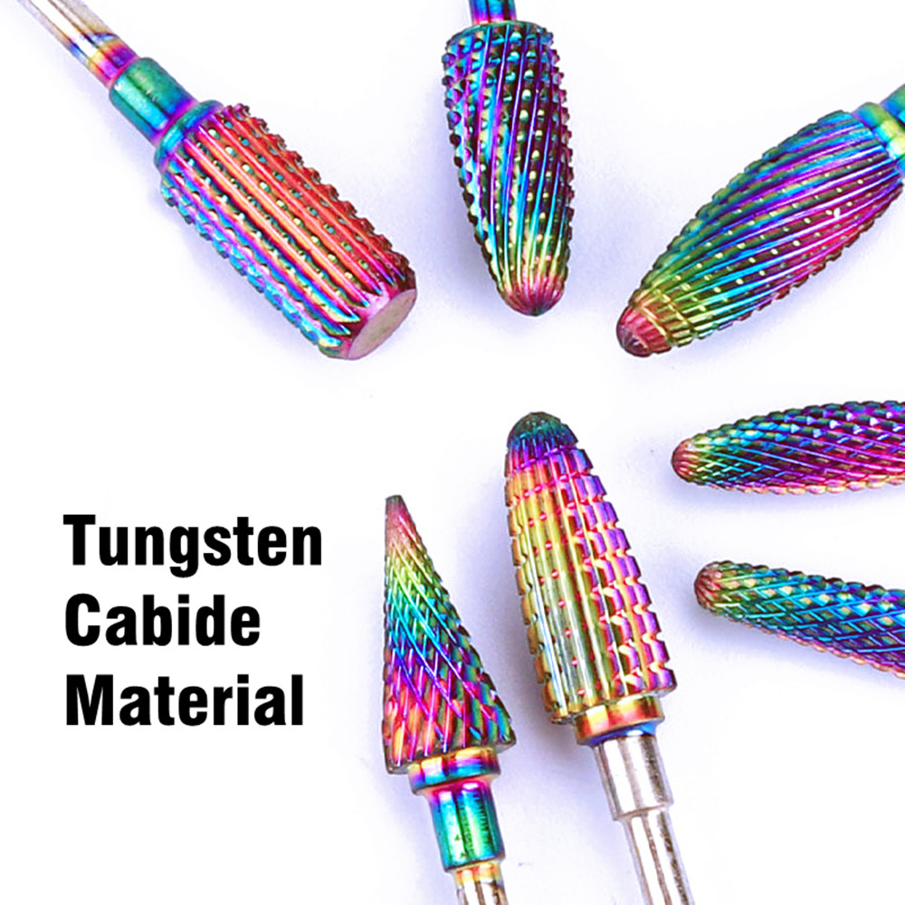Tungsten Carbide Nail File Bits Nail Slijpen Heads Grote Kegel Veiligheid Bits Nail Cuticle Bits Voor Manicure Polijsten Pedicure