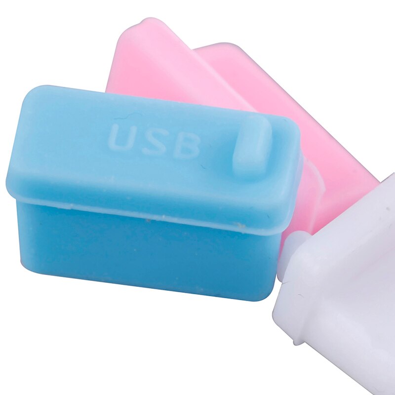 10Pcs Universele Usb Silicone Anti Dust Plug RJ45 Interface Stofdicht Poort Cover Stopper Voor Laptop Pc