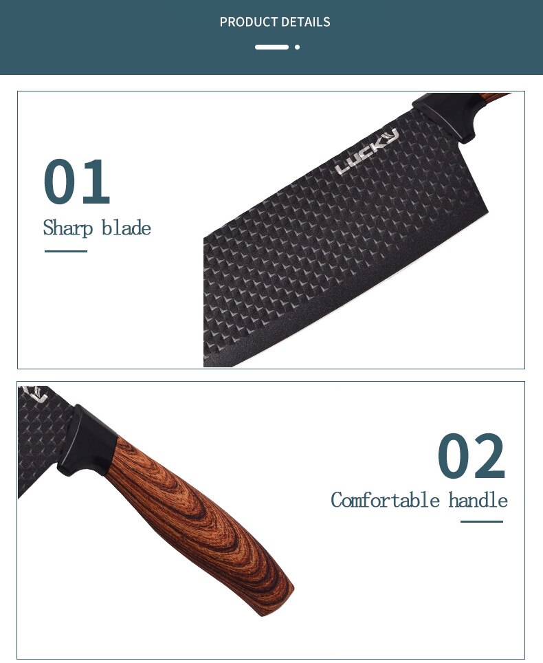 Forged Kitchen Knives 6 Pcs Set Handmade Stainless Steel Kitchen Knife Scissors Peeler Chef Slicer Nakiri Paring Knife Case