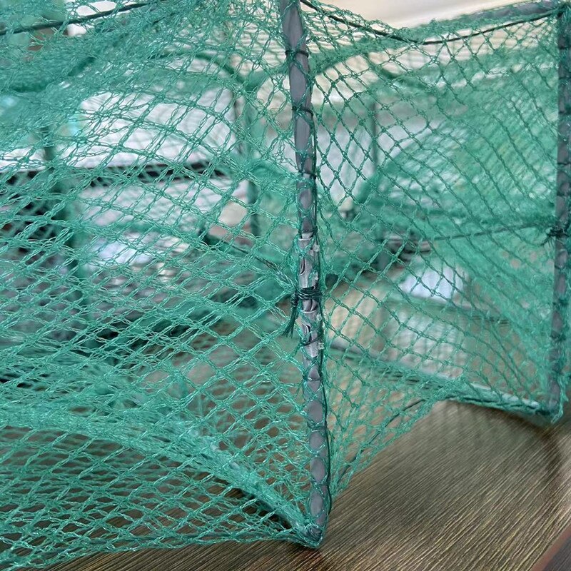 Cage à crabe pliante de 110CM à 400CM, grand mur, appât de pêche Long, piège