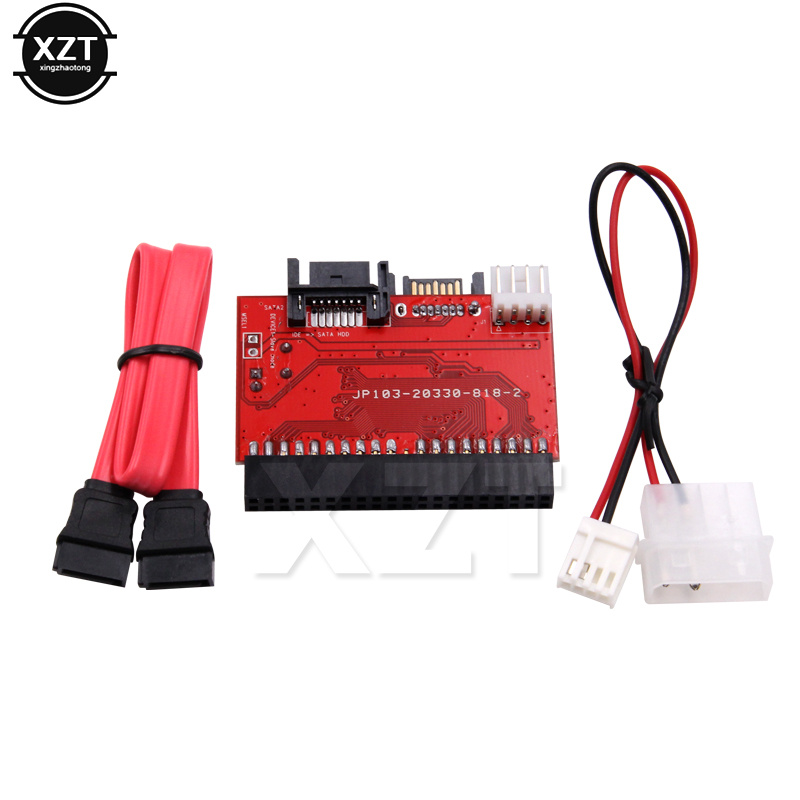 Adaptador SATA a IDE 2 en 1, convertidor de tarjeta IDE a SATA PCI, controlador de disco duro de 40 pines y 2,5 pulgadas, compatible con HDD CD DVD ATA 100/133