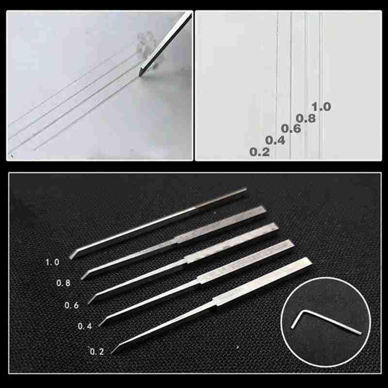 Modell hobby sniderkniv ritslina skärverktyg mejsel  + 5 blad byt
