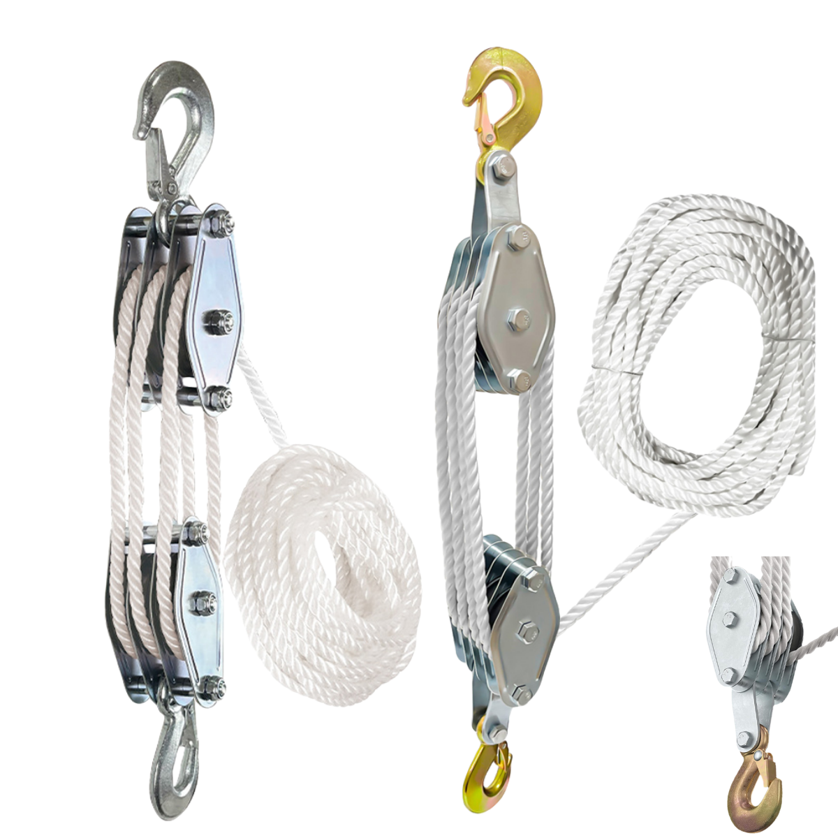 270 ° Draaibaar Touw Katrol Blok Legering Haak Handheld Kraan Heavy Duty Poelie Takel Handmatige Hefinstallatie