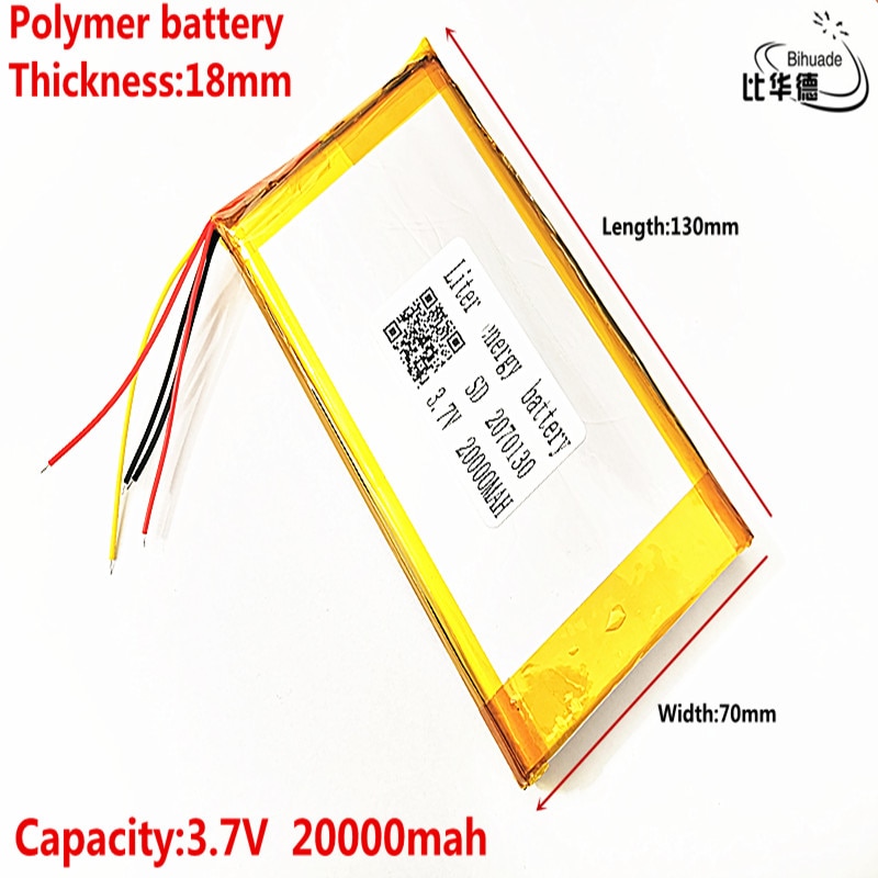 5 linii dobrej jakości 2070130 9070129x2 3.7V bateria litowo-polimerowa, 20000mAh o dużej pojemności, rzym DIY ładowanie mobilne moc rdzeń