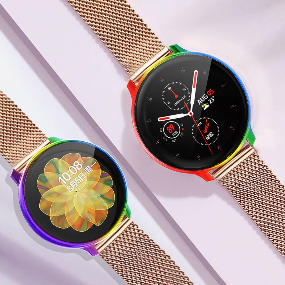 Screen Protector case for samsung galaxy watch active 2 for Galaxy Active 40mm/44mm Soft silicone full Protection cover case