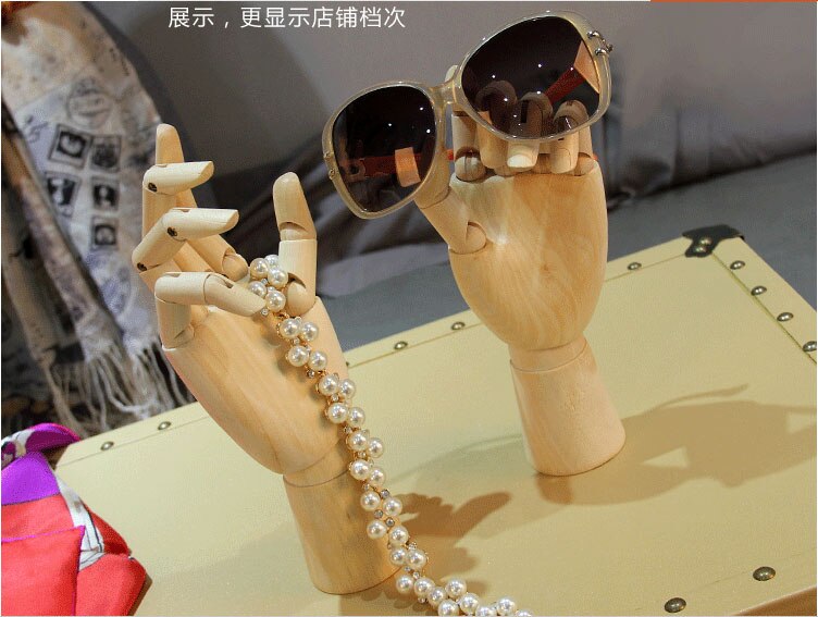 Style Wooden Hand Mannequin Hand Model Wood Hand On