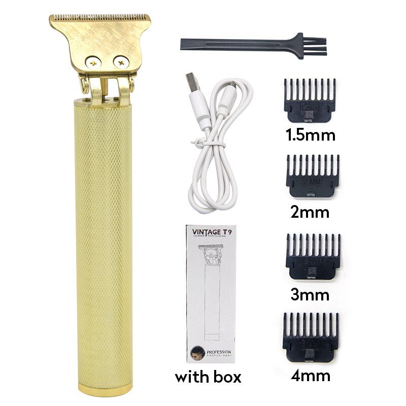 Elektrische Tondeuse Tondeuse Professionele Mannen Kapper Haar Snijmachine Oplaadbare Draadloze Baard Trimmer Haircutter: Type 3 with box