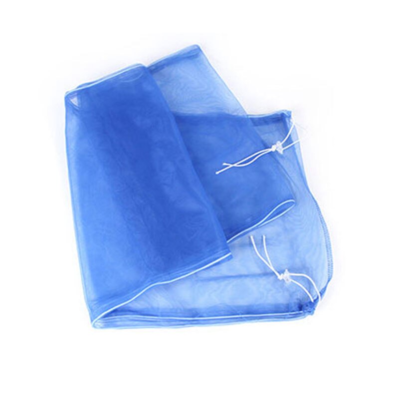 Filet de pêche en tissu pour oiseaux, accessoire anti-poussière, filet de capture d'oiseaux, pour étang, flèche, Myna, gaze: Elastic band blue
