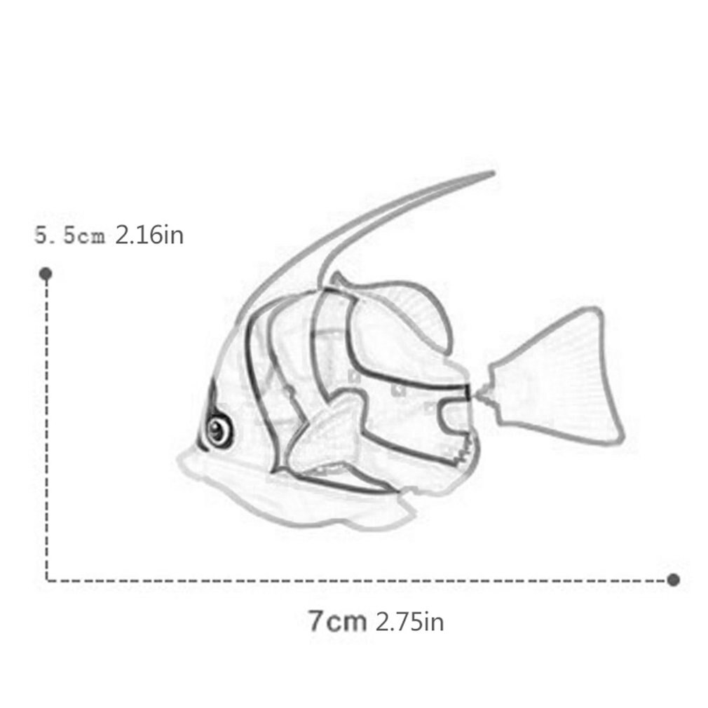 Funny Swim Electronic Fish Activated Battery Powered Bath Toy Fish Robotic Pet for Fishing Tank Decorating Pets Fishes