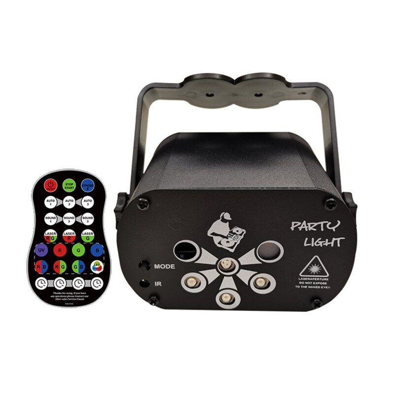 LED Star Disco Music Sound Control Light for DJ Christmas Party Strobe Lamp