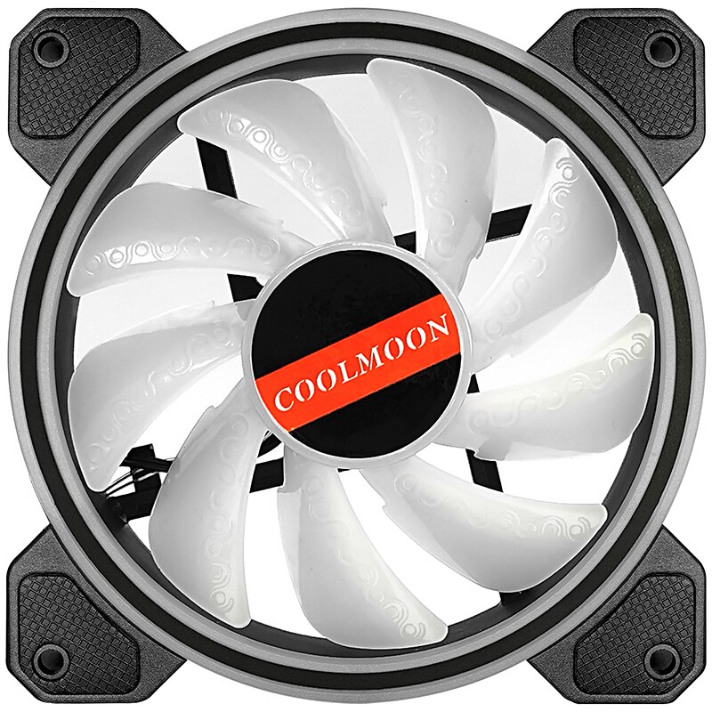 COOLMOON light X 12cm chassis fan RGB multi-layer luminous mute LED desktop chassis cooling fan