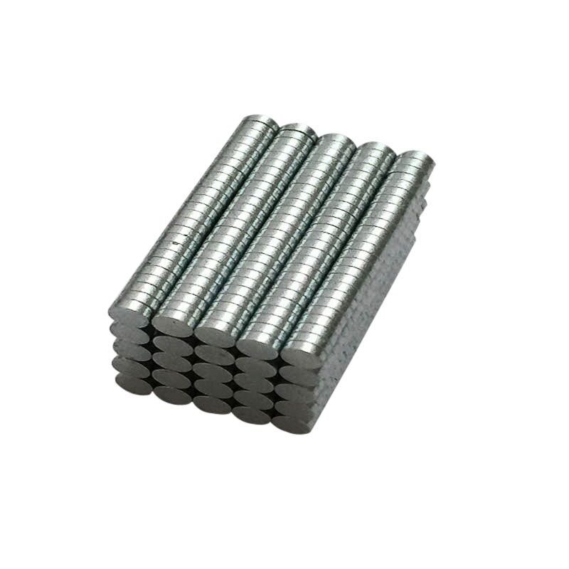 Runde ndfeb neodym disk magneter dia 3mm x 1mm n50 super kraftige stærk sjældne jordarter ndfeb magnet  sy2 100 stk/pak