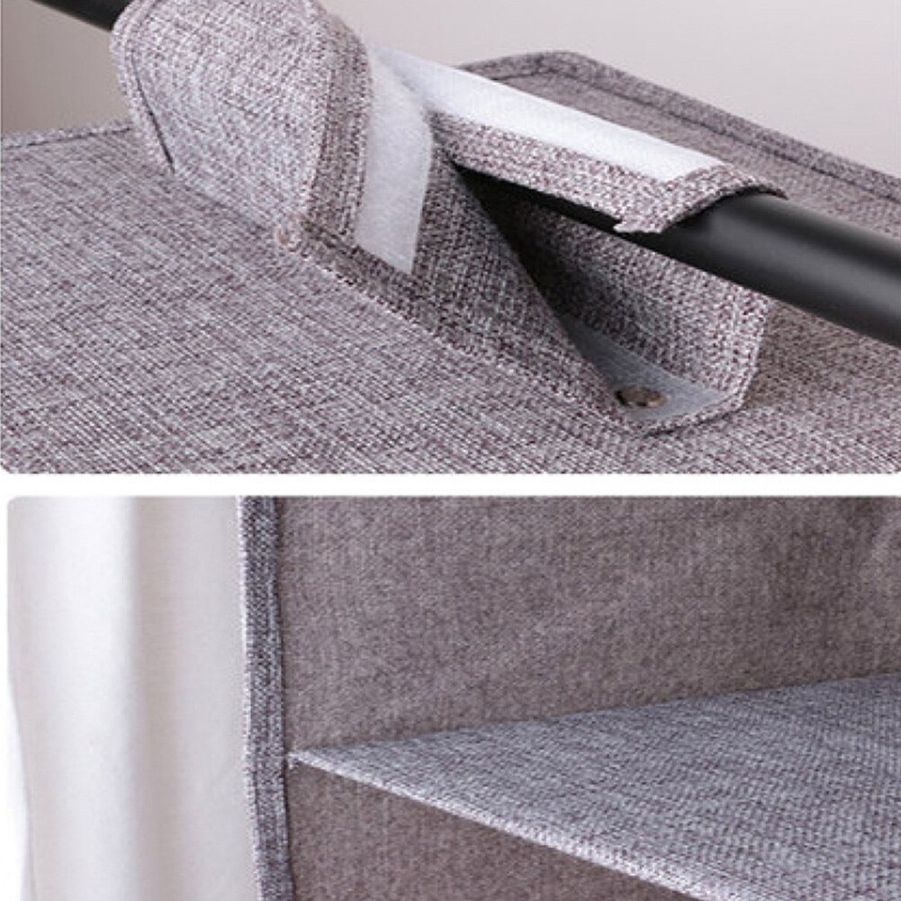 5 Shelf Home Wardrobe Storage Large Capacity Hanging Closet Organizer Foldable Collapsible Multifunction Bedding Nursery Room