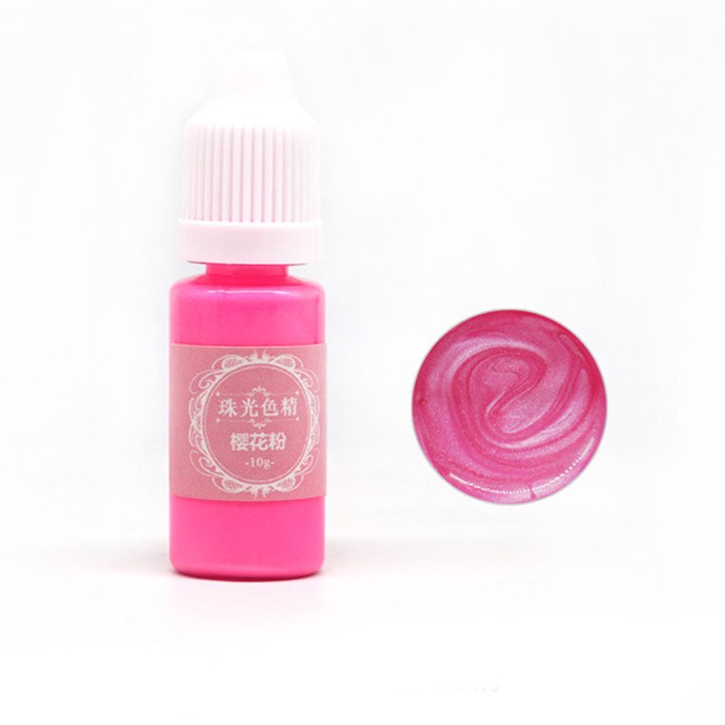 Pegamento de resina UV Color del pigmento líquido para colorear tinte portátil para DIY artesanías para hacer joyería LDO99: Pink