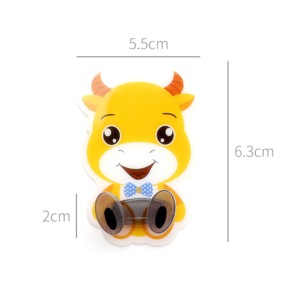 Multi-Purpose Hooks Power Cord Plug Bracket Wall Mounted Cartoon Animals Adhesive Strength Shelf Hook Socket Storage Rack Holder