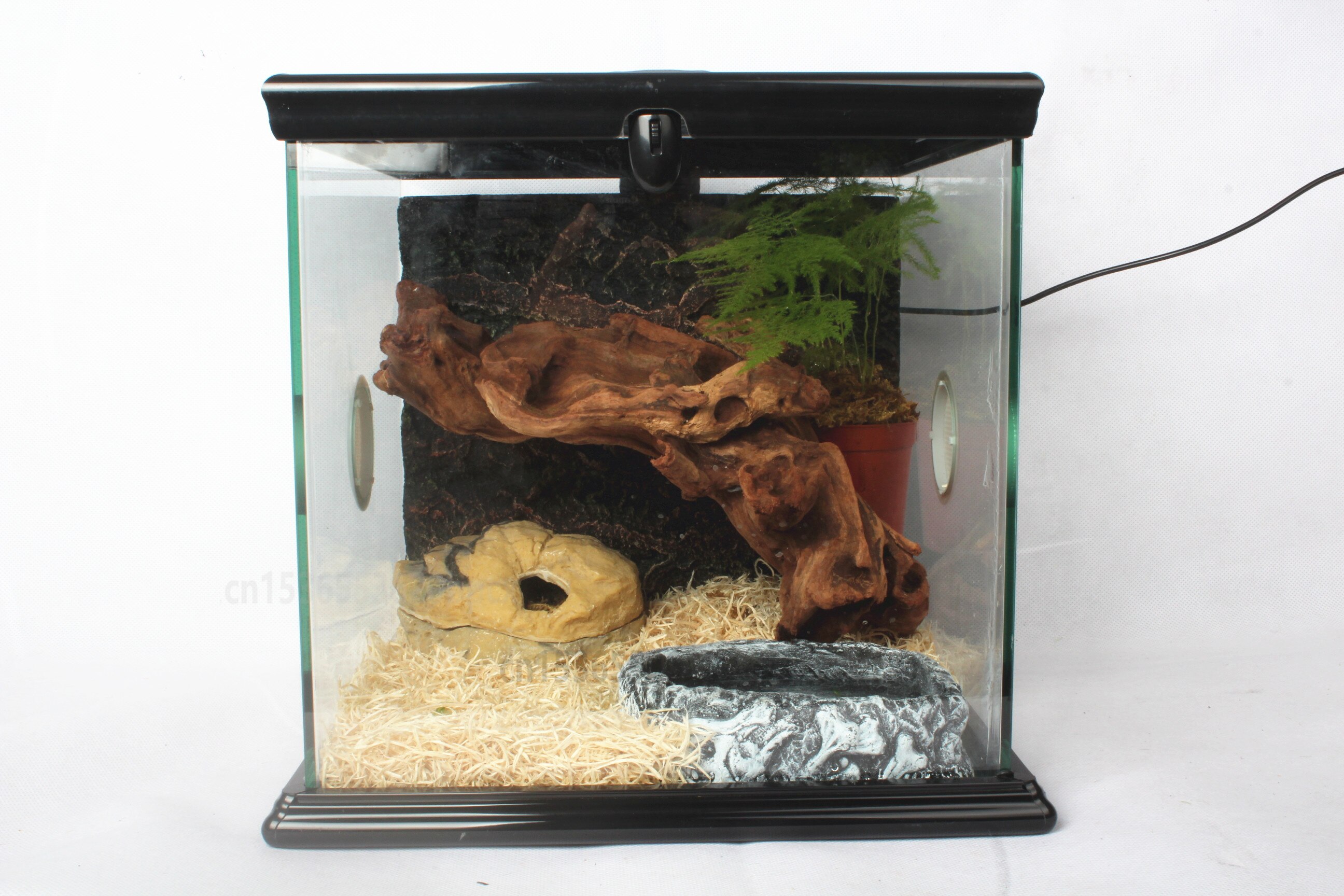 Simulation Rock Reptile Den Corn Snake Den Pet Python Hole Reptile Avoiding Cave Pet Supplies