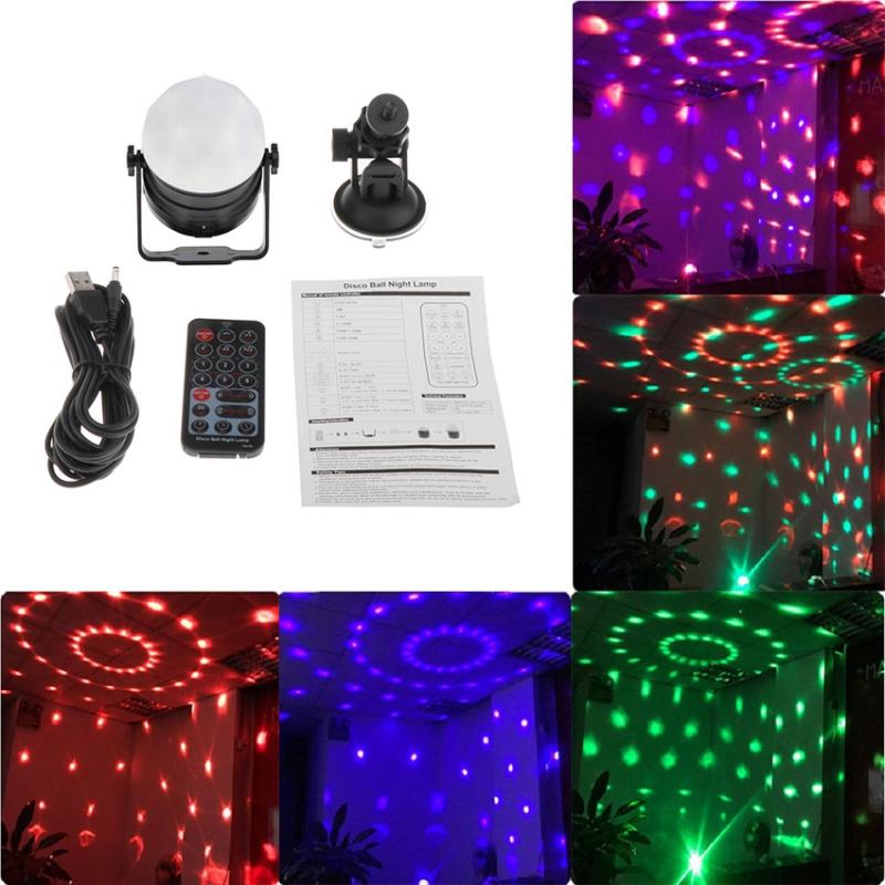 USB Disco w/ Remote Control Led Disco Lights for Parties Room Car Kids Dance Karaoke DJ Show Club Bar Pub