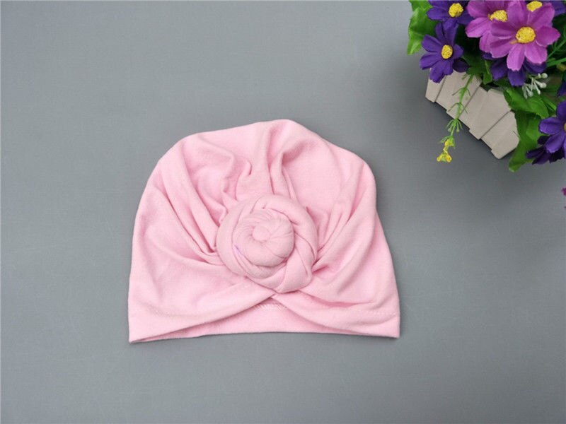 2pcs Women Baby Turban Hat Solid Warm Children Parent-child Cap Twist Knot Bonnet Wrap Caps Mom Baby's Casual Hats