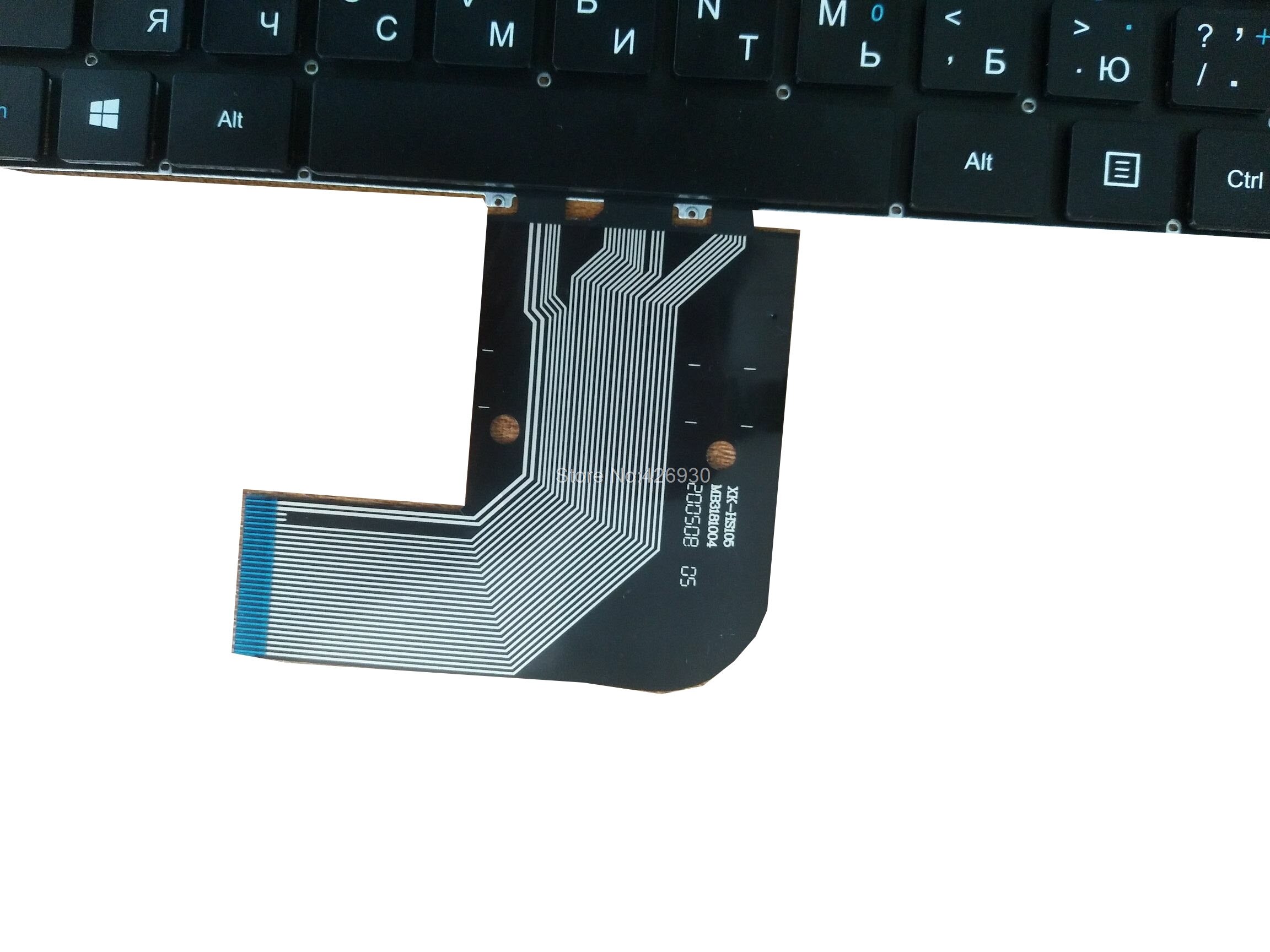 Clavier d'ordinateur portable pour Teclast F7 Plus XK-HS105 MB3181004 russe RU anglais US noir pas de cadre sans rétro-éclairé