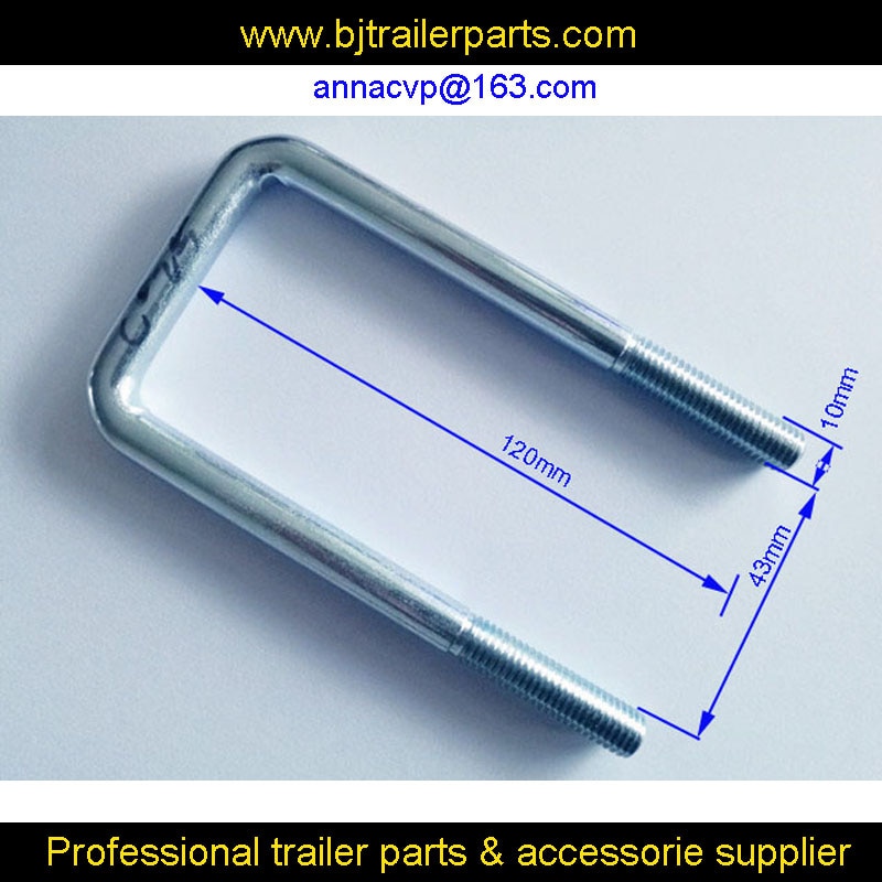 U-Bolt M10 X 100 Mm - Acier Inoxydable T316 - Diamètre Intérieur 65 Mm, Hauteur 145 Mm - Marque Graphskill