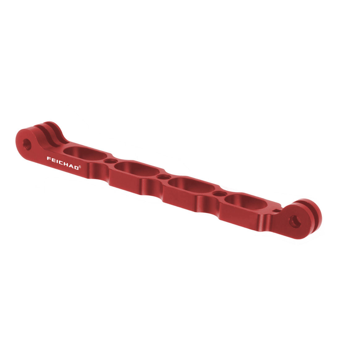 Bras d&#39;extension pour Support de casque, rallonge de 1/4 trous, poignée pour Insta360 One x2, caméra d&#39;action pour Gopro: 16cm Red
