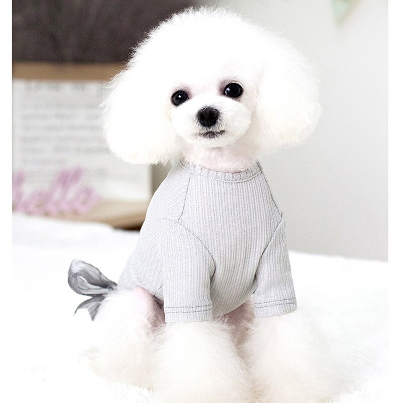 Solid Pet Clothes For Small Medium Dogs Costume Chihuahua Pets Dogs Clothing Dog Clothes Bow Tie Accessories Small Puppy Outfit