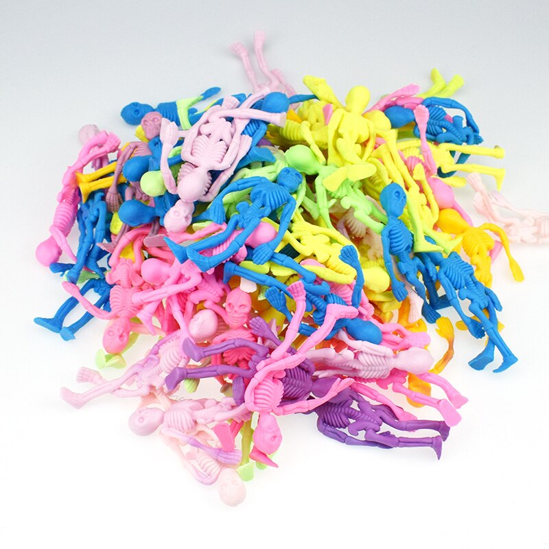 3 pz plastica ecologica morbida TPR scheletro modello bambola decorazione di Halloween novità giocattolo divertente regalo stile terrorismo