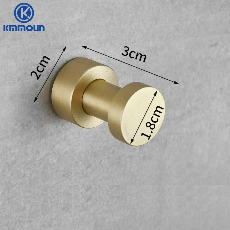 Robe Haken Messing Kleiderbügel Haushalt kleine Dekoration rostfrei Handtuch Haken Kleiderbügel Schlüssel halter Bad zubehör: WHITE