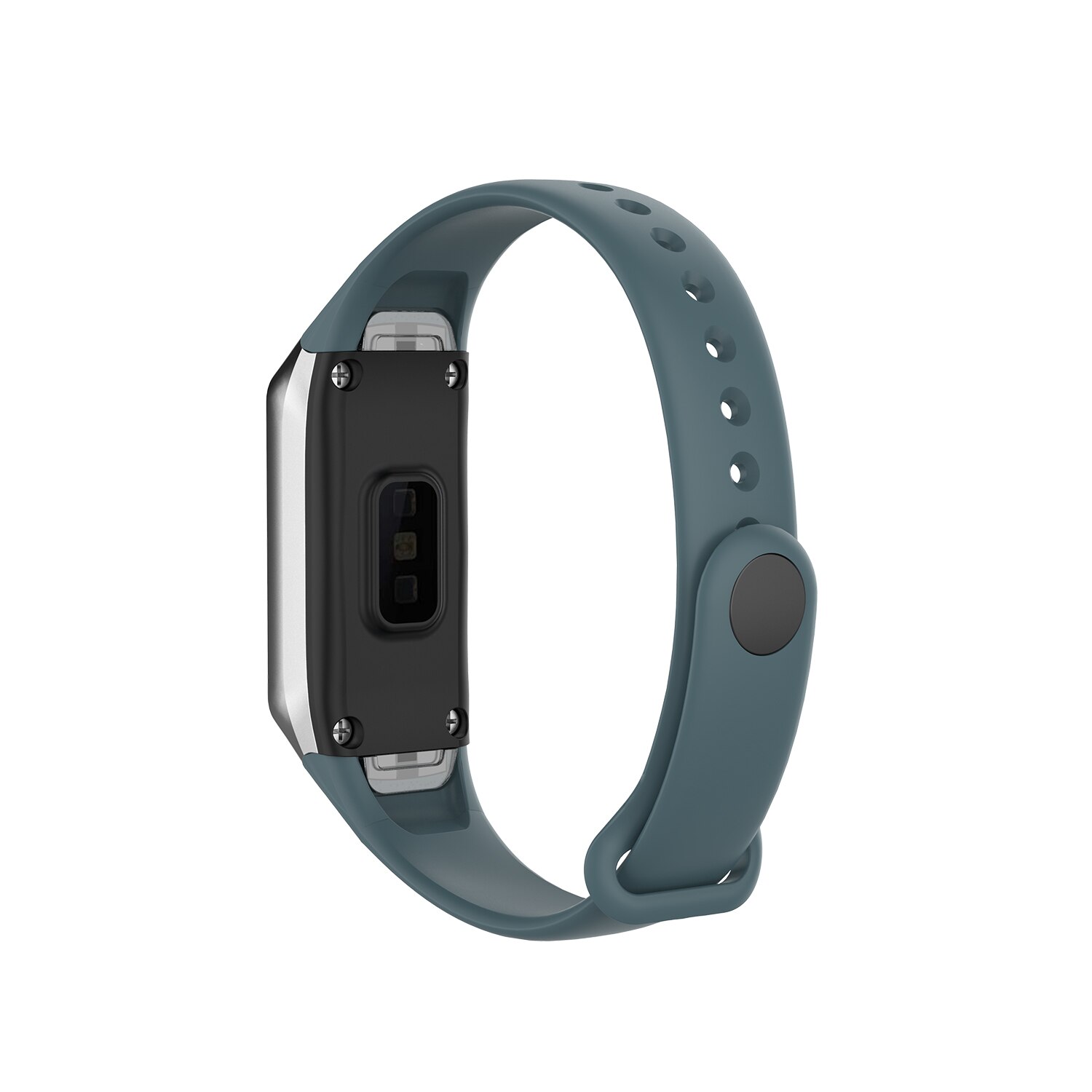 Siliconen sporthorlogebandjes, polsbandje voor samsung galaxy fit sm -r370, slimme armband, horlogebandje accessoires: Rotsblauw
