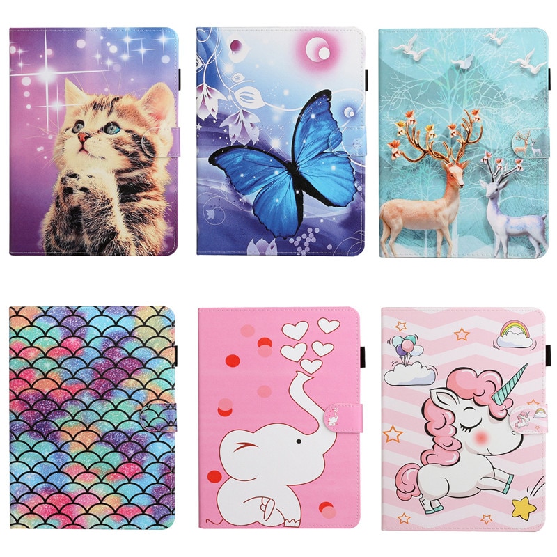Capa para samsung galaxy tab um 10.1 SM-T510 SM-T515 bonito gato unicórnio veado tablet capa funda para samsung galaxy tab um 10 1 2019