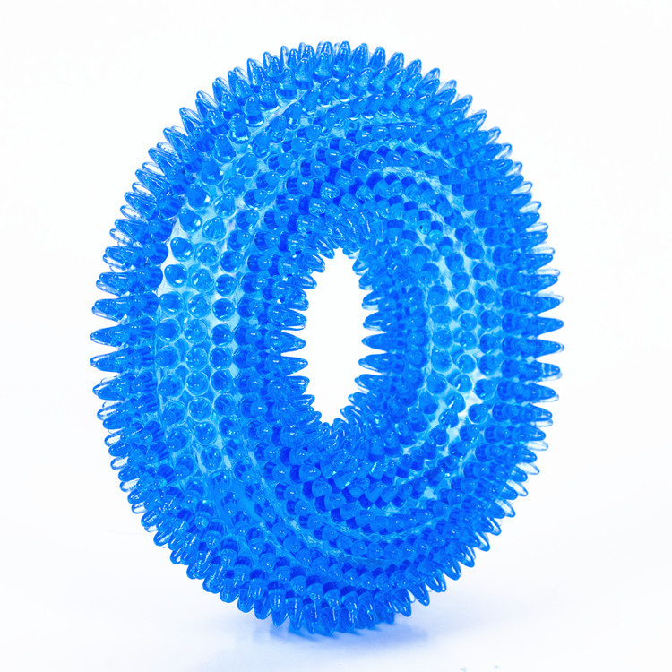 Juguete mordedor de goma Natural para perros, mordedor duradero con chirriador para perros agresivos, 100% casi indestructibles, juguetes para perros