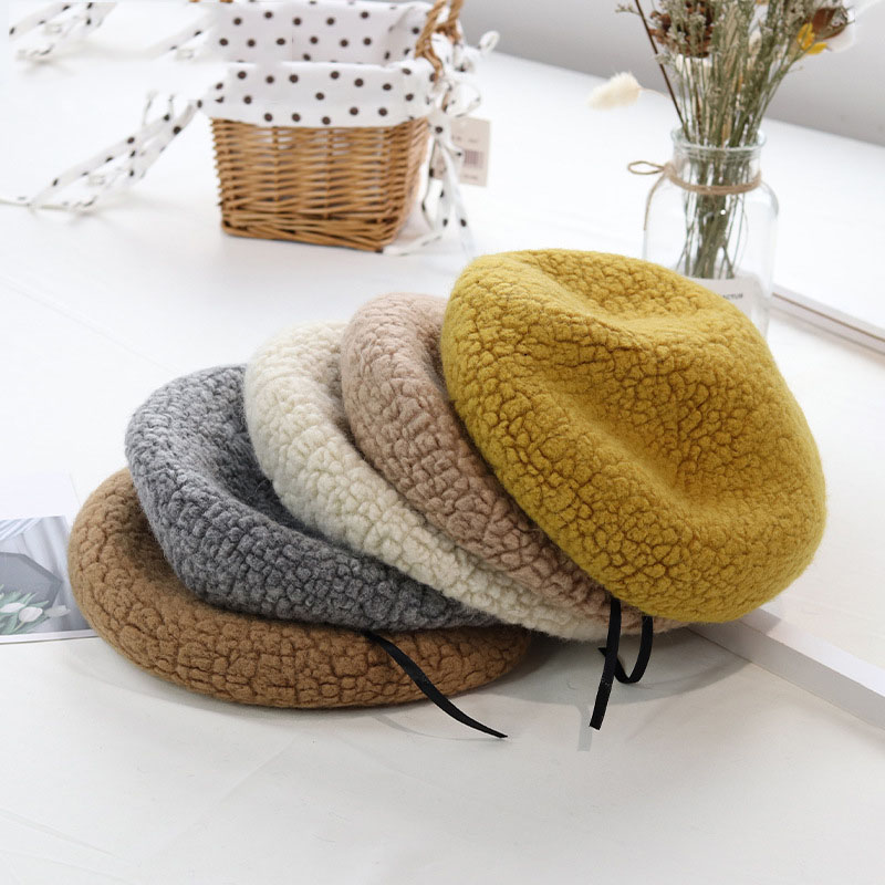 Kleurstellingen Vrouw Winter Hoed Wol Effen Baret Vrouwelijke Soft 100% Wol Hoed Vrouwen Real Warme Wollen Boina