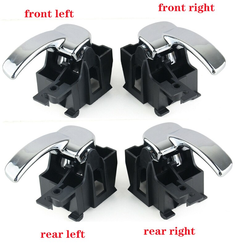 Binnendeurgreep links rechts for achter for Nissan Navara D40 Pathfinder R51 80671-4X02B 80670-4X02B(Black-Front Rear Left