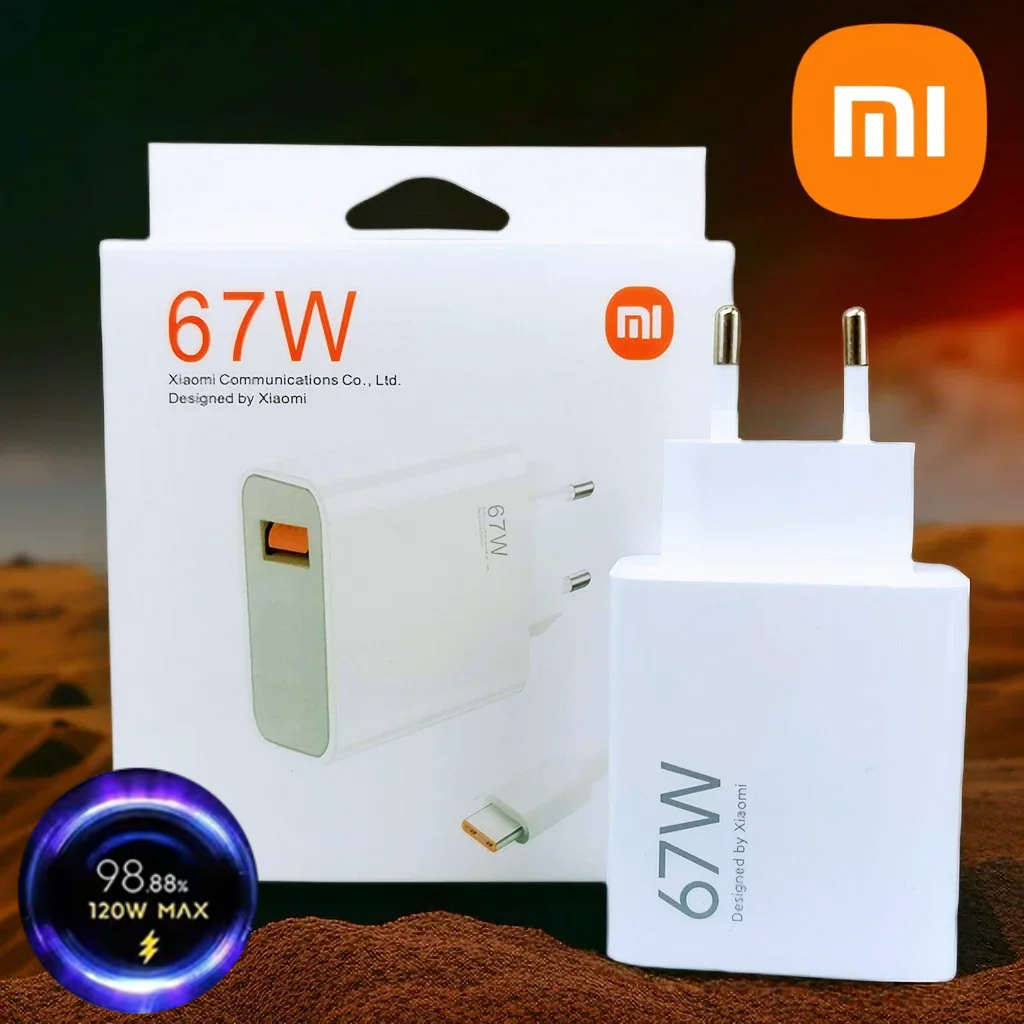 Xiaomi 67W cargador Turbo carga rápida adaptador UE/EE. UU. Cable Usb tipo C para Redmi Note Pro Mi 13 Lite K60 K60E K50 CIVI 3 2