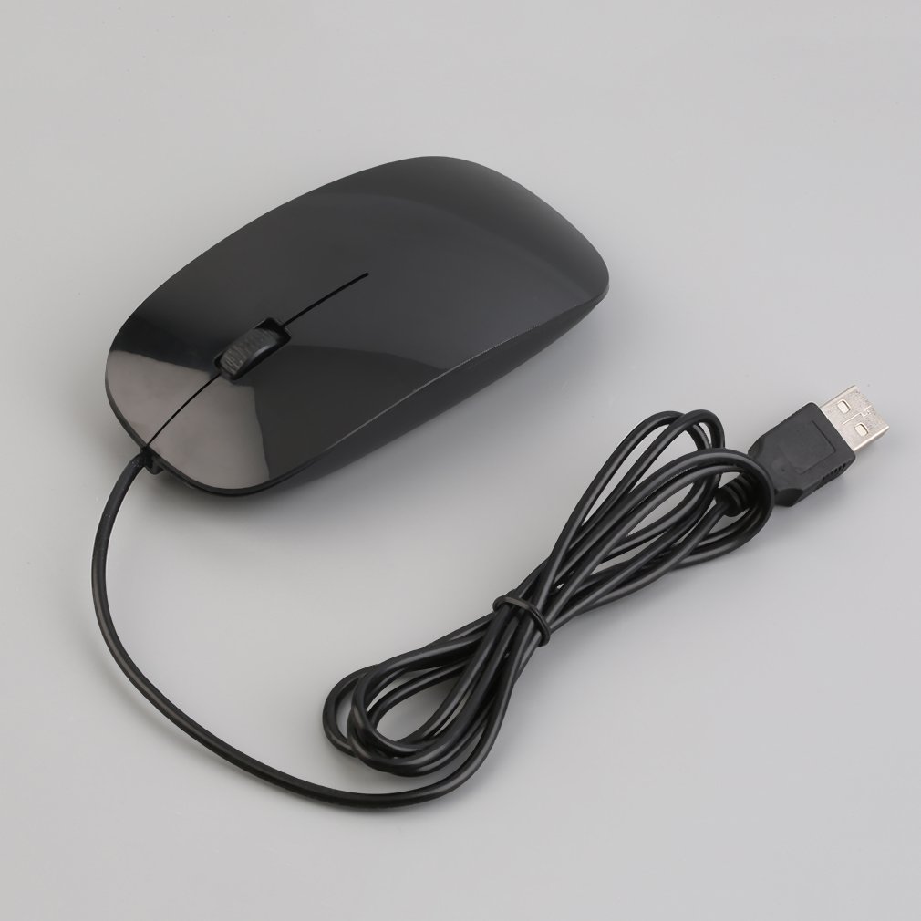 USB Verdrahtete Maus Ultra dünne 3 Tasten 1200 DPI Optische 3D Roller Computer Maus USB Gaming Maus Für PC computer Gaming: Default Title