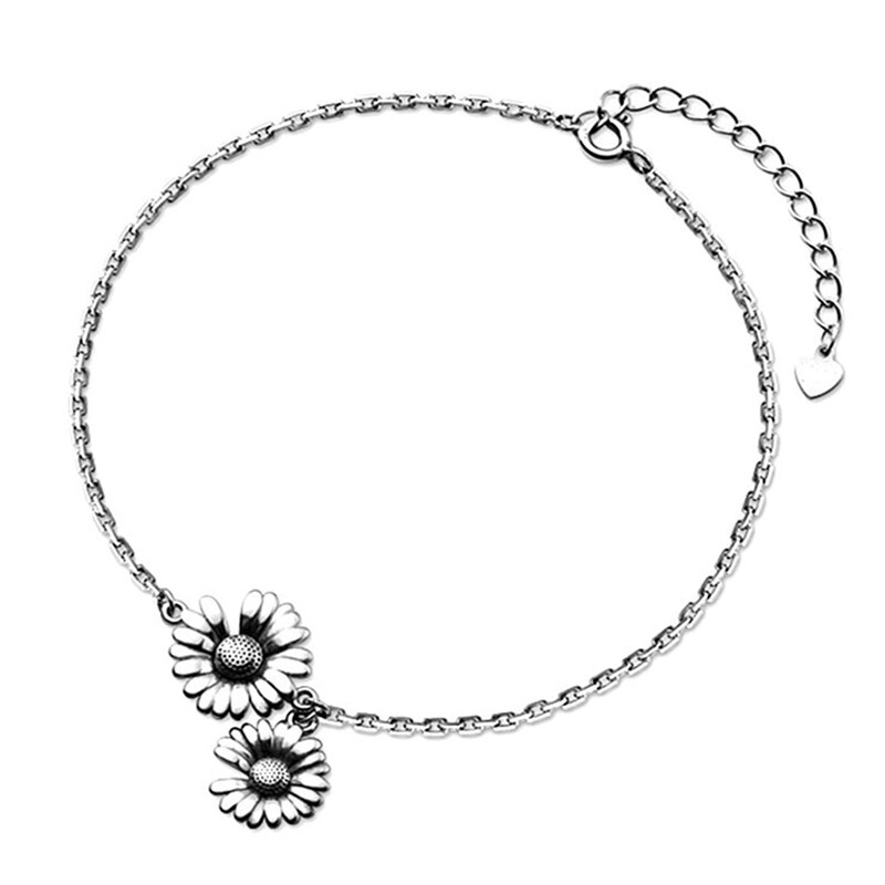 Kleine Daisy Armband Persoonlijkheid Dragen Zonnebloem Bloem Armband Vrouwelijke Sieraden: Default Title