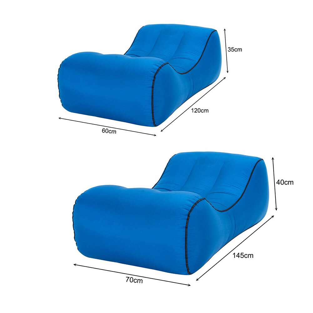 Waterdichte Nylon Lui Tas Opblaasbare Sofa Outdoor Camping Vouwen Lucht Bed