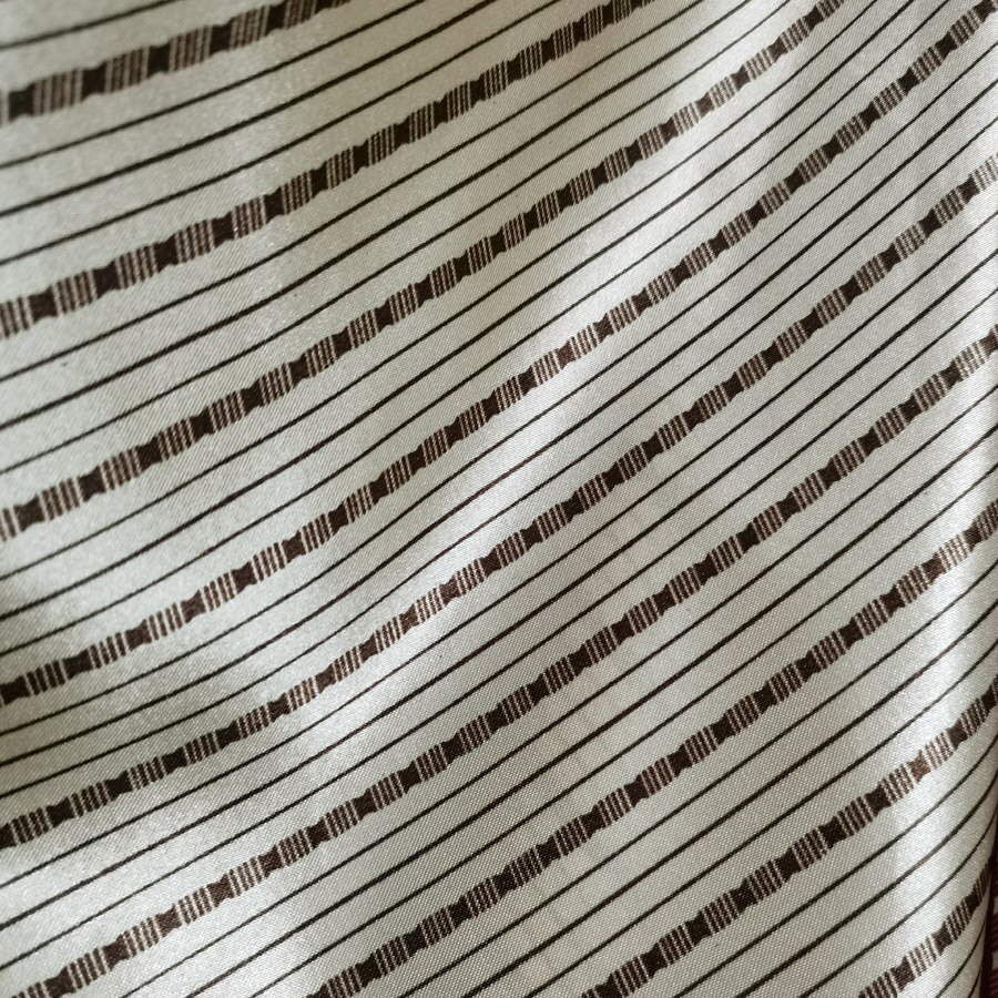 Tira de satén étnico tejido cinta Material brillante Charmeuse poliéster Tilda Material de la bufanda: 4 cream beige