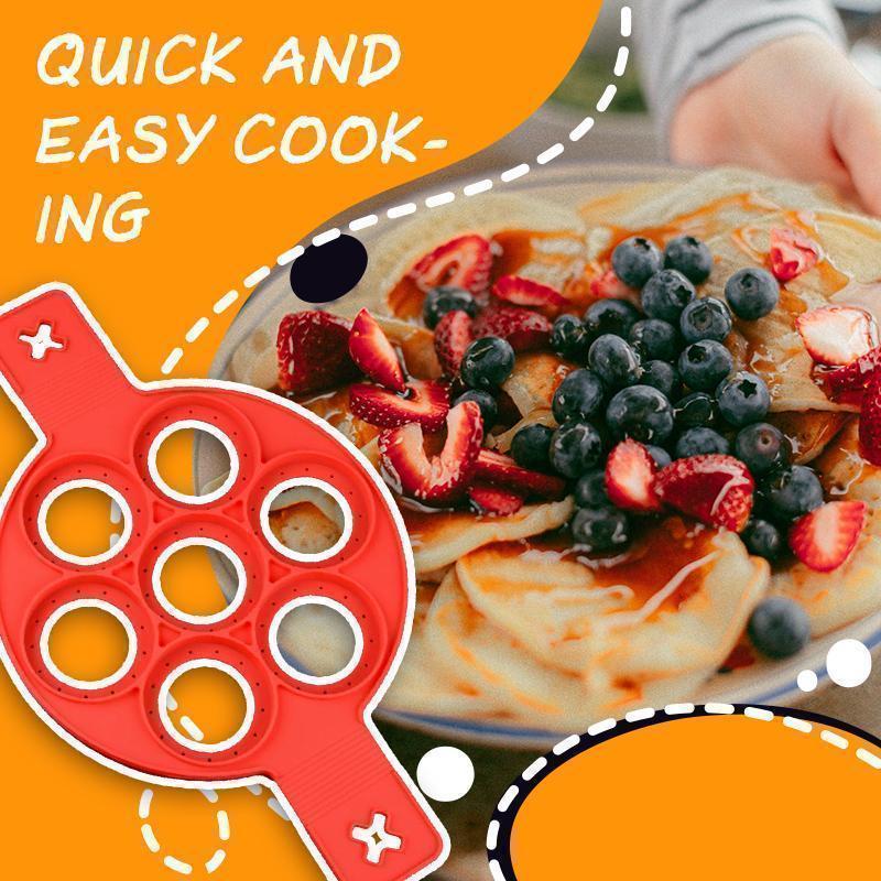 Nonstick Pancake Molds Ring Silicone Fried Egg Mould Reusable Pancake Maker Egg Ring Baking Omelet Mold Kitchen Cooking Tools