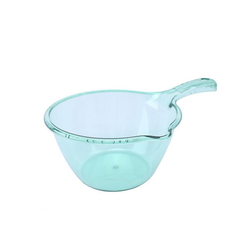 Water Spoon Thickened Anti-skid Long Handle Household Water Scoop for Yard: Transparent Green