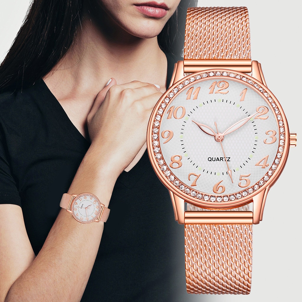 Top Brand Women Bracelet Watches Women's Casual Quartz Stainless Steel Band Watch Wrist Watch relogio feminino
