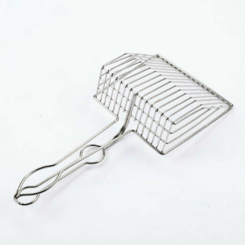 Kattenbakschep, metalen afvalschep, poepschep, huisdierzandschep, schoonmaakgereedschap: Default Title